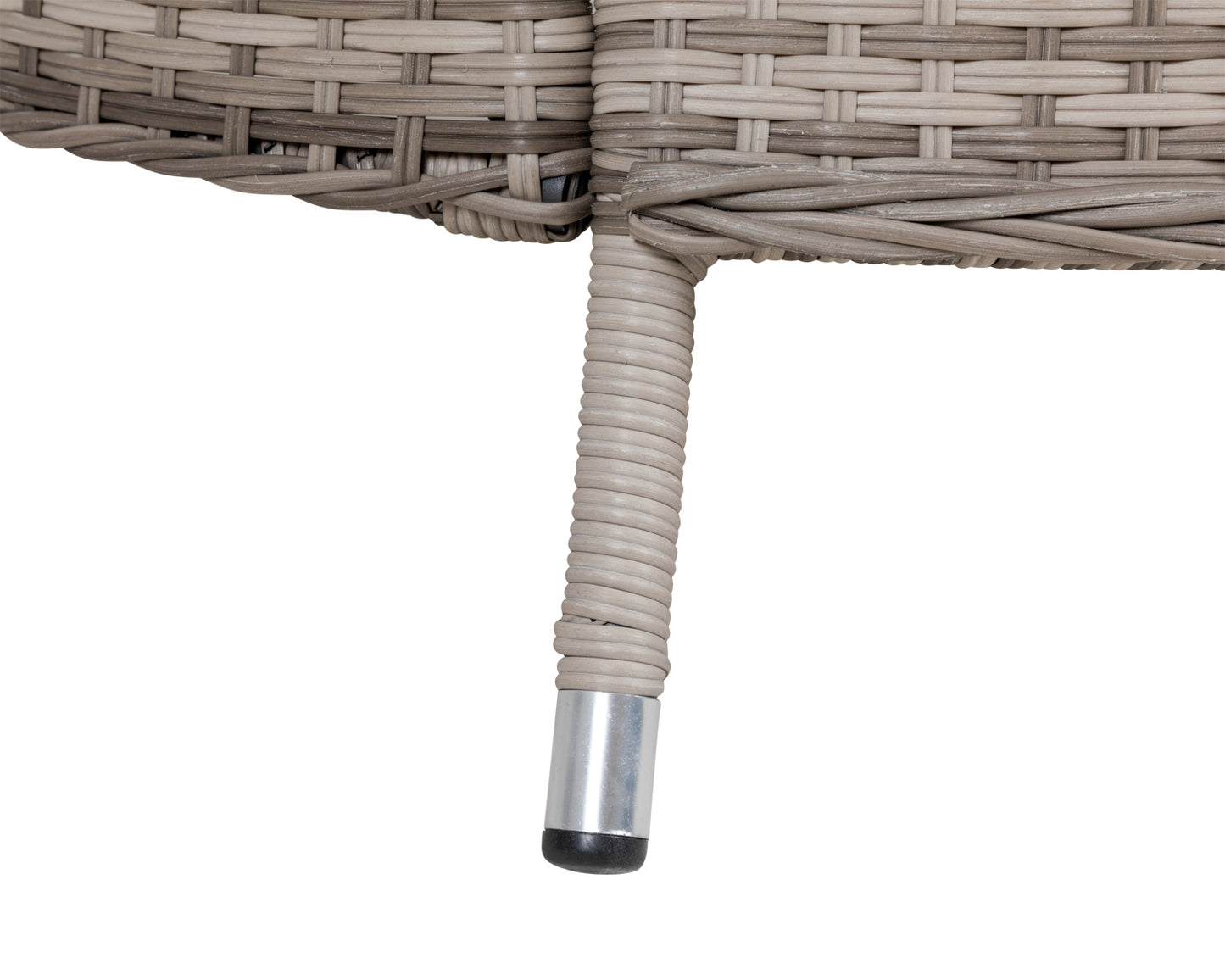 Cambridge 8 Rattan Chairs and Large Round Dining Table Set in Grey