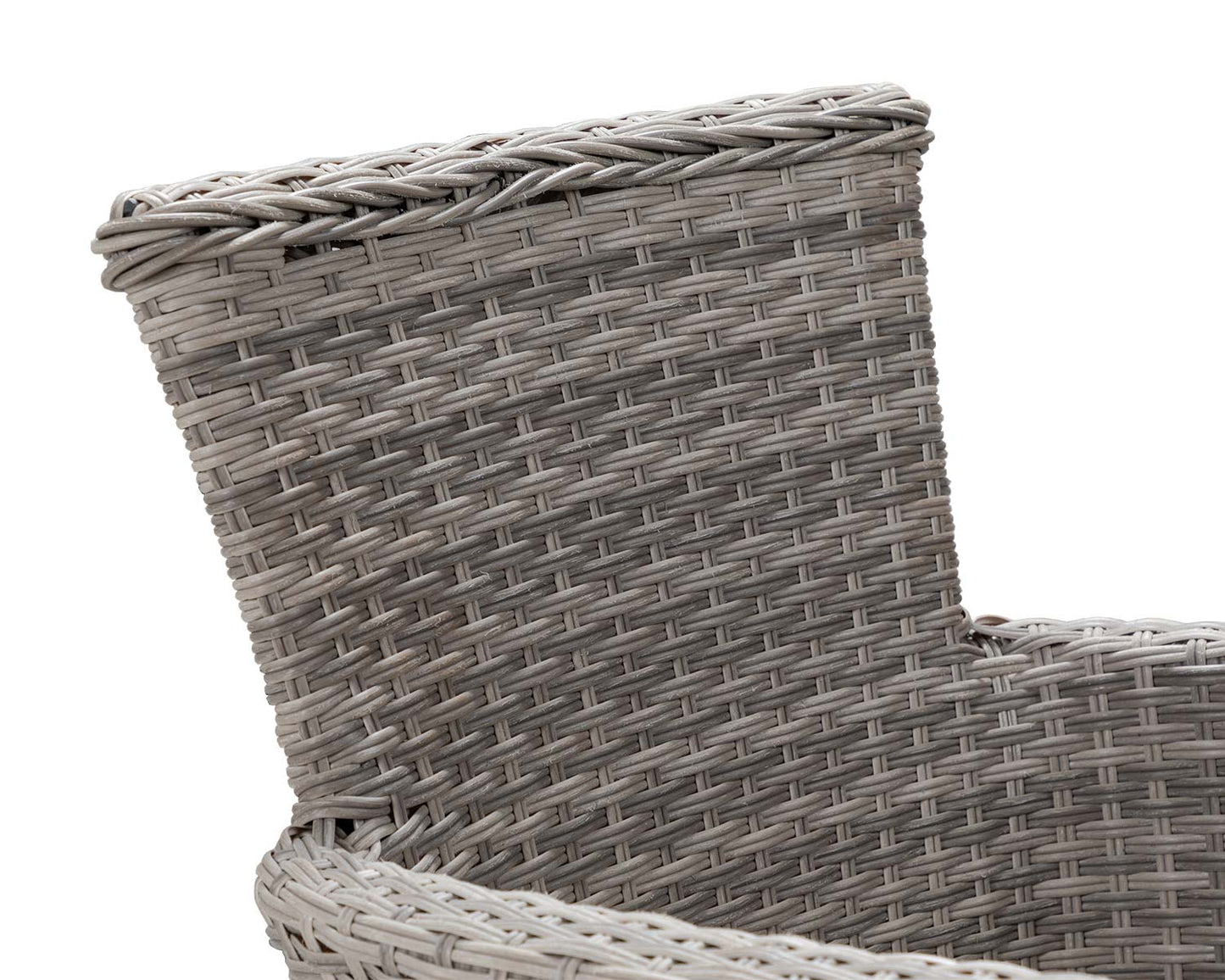 Cambridge 8 Rattan Chairs and Large Round Dining Table Set in Grey