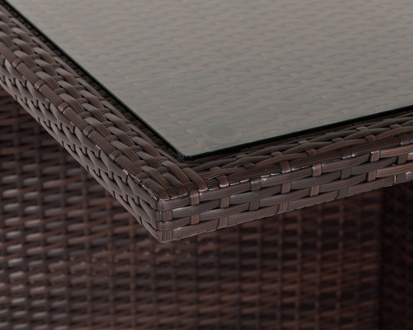 Barcelona 6 Seater Cube Set in Brown and Cream