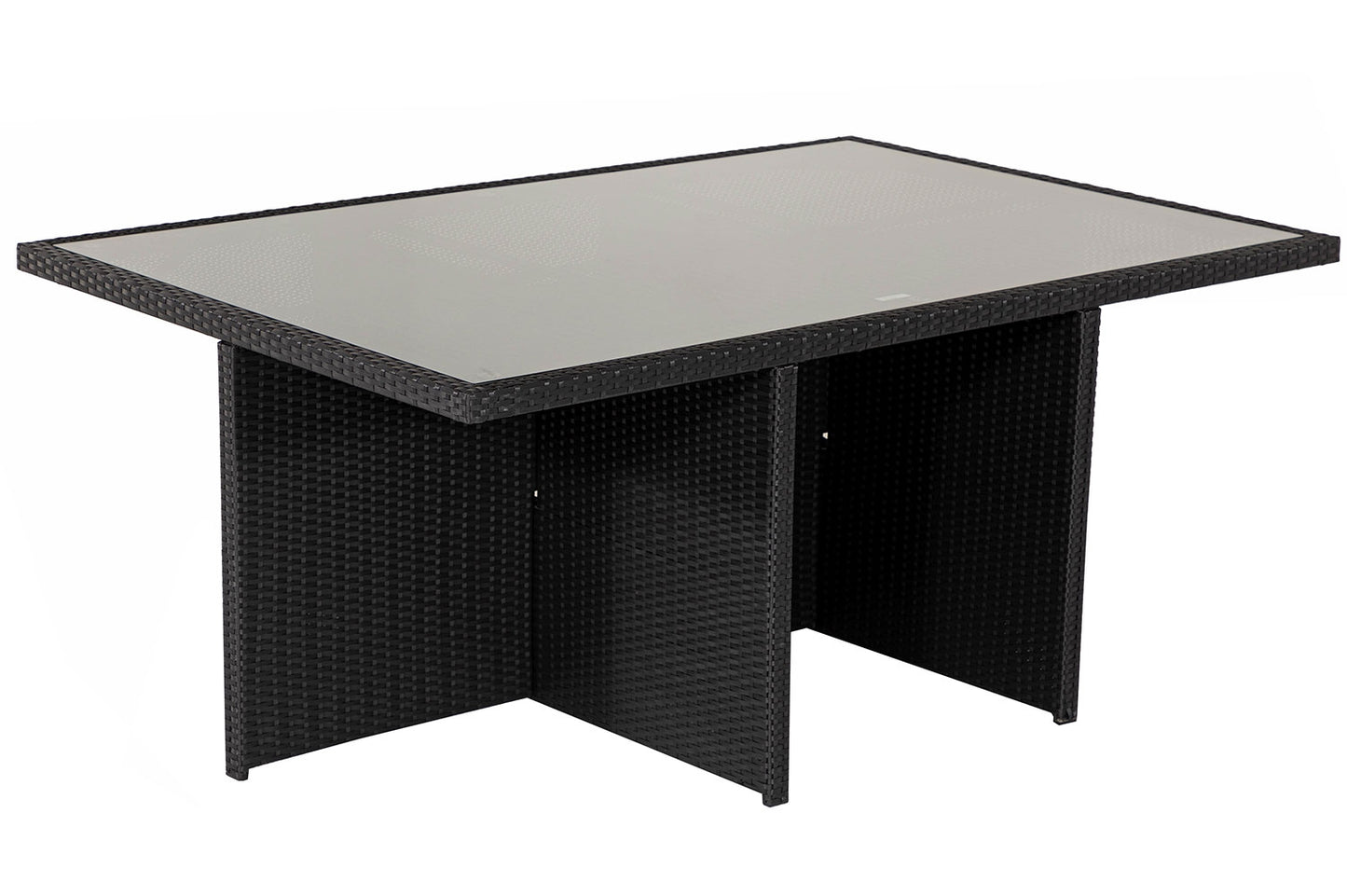 Barcelona 6 Seater Cube Set in Black and Vanilla