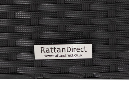 Barcelona 6 Seater Cube Set in Black and Vanilla