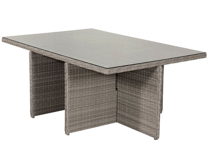 Barcelona 4 Seater Cube Set in Grey