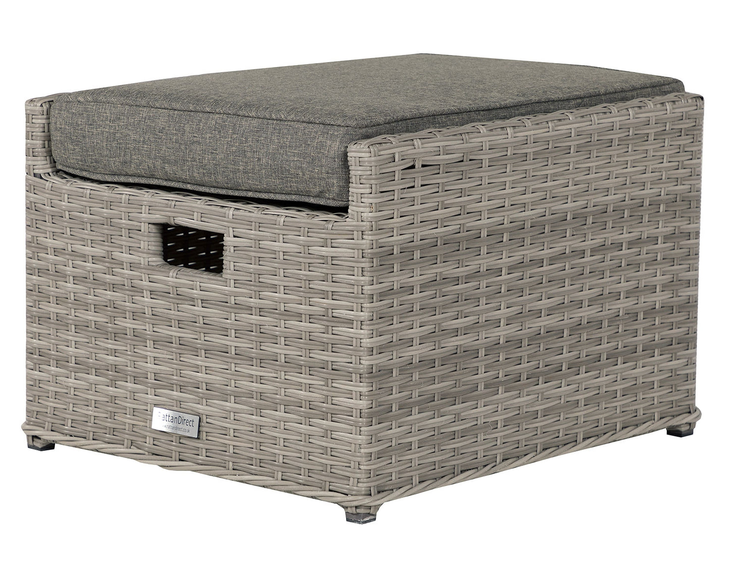 Barcelona 4 Seater Cube Set With Footstools in Grey
