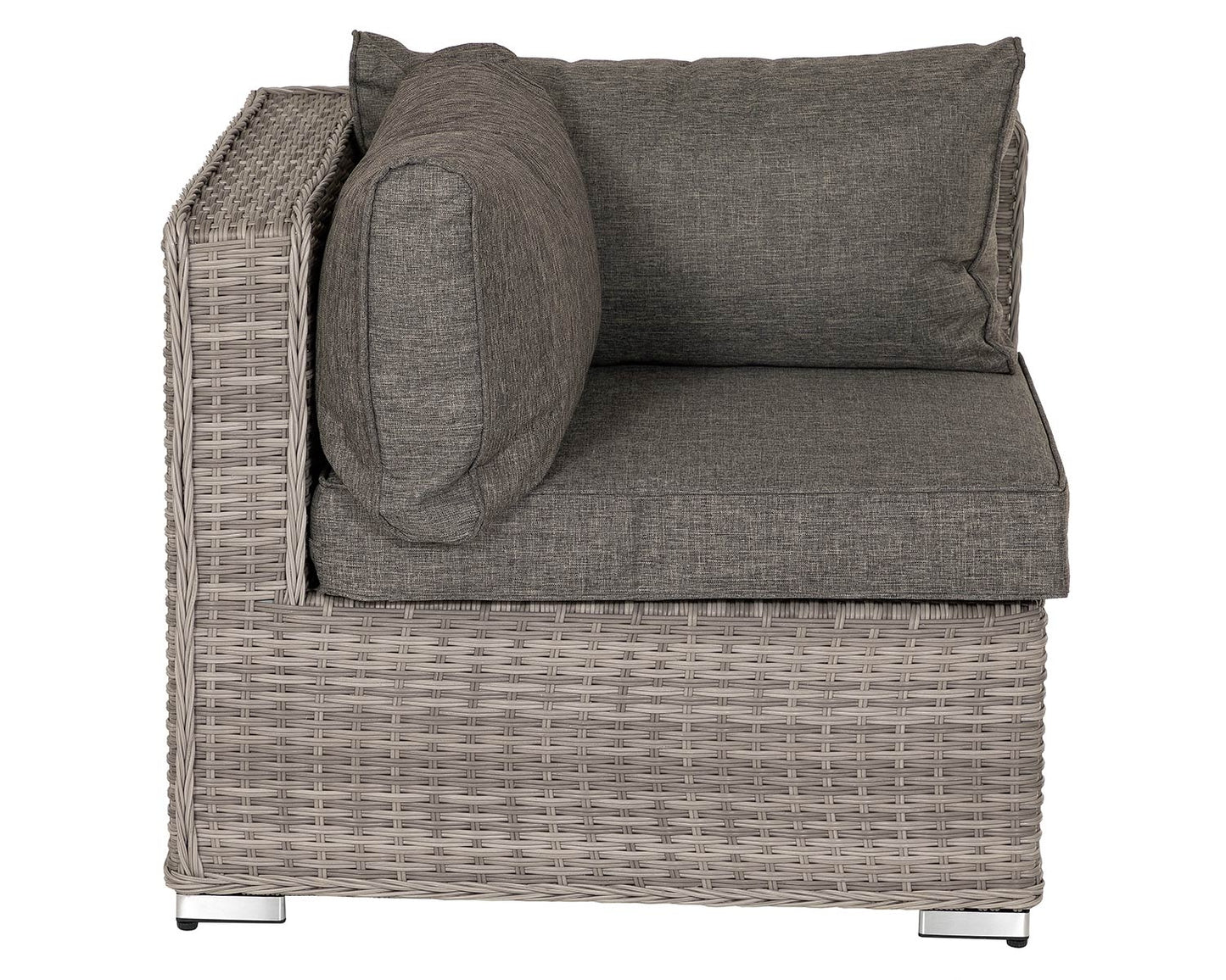 Florida Rattan Garden Armed High Bistro Set in Grey