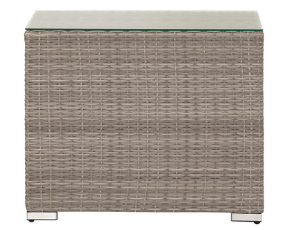 Florida Rattan Garden High Bistro Set in Grey