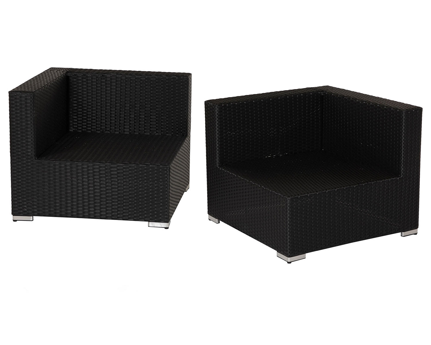 Florida Rattan Garden Armed High Bistro Set in Black and Vanilla