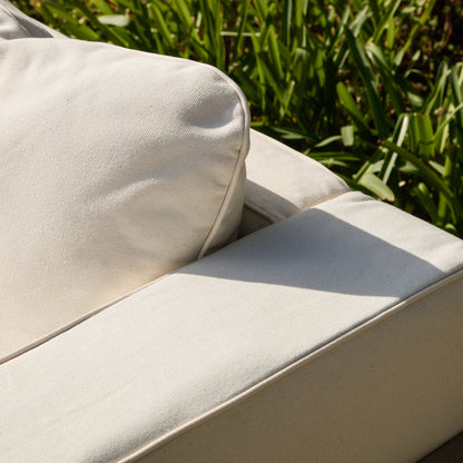 Akira 5 Seater Wooden Garden Sofa Set with Coffee and 2 Akira Side Tables - Laura James