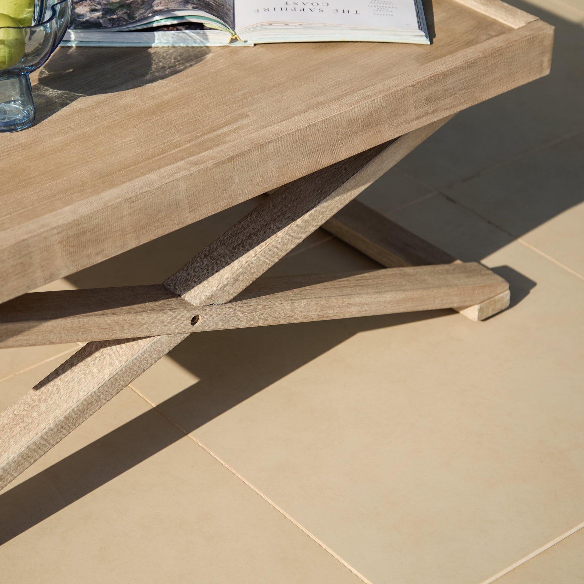 Akira 5 Seater Wooden Garden Sofa Set with Coffee and 2 Akira Side Tables - Laura James