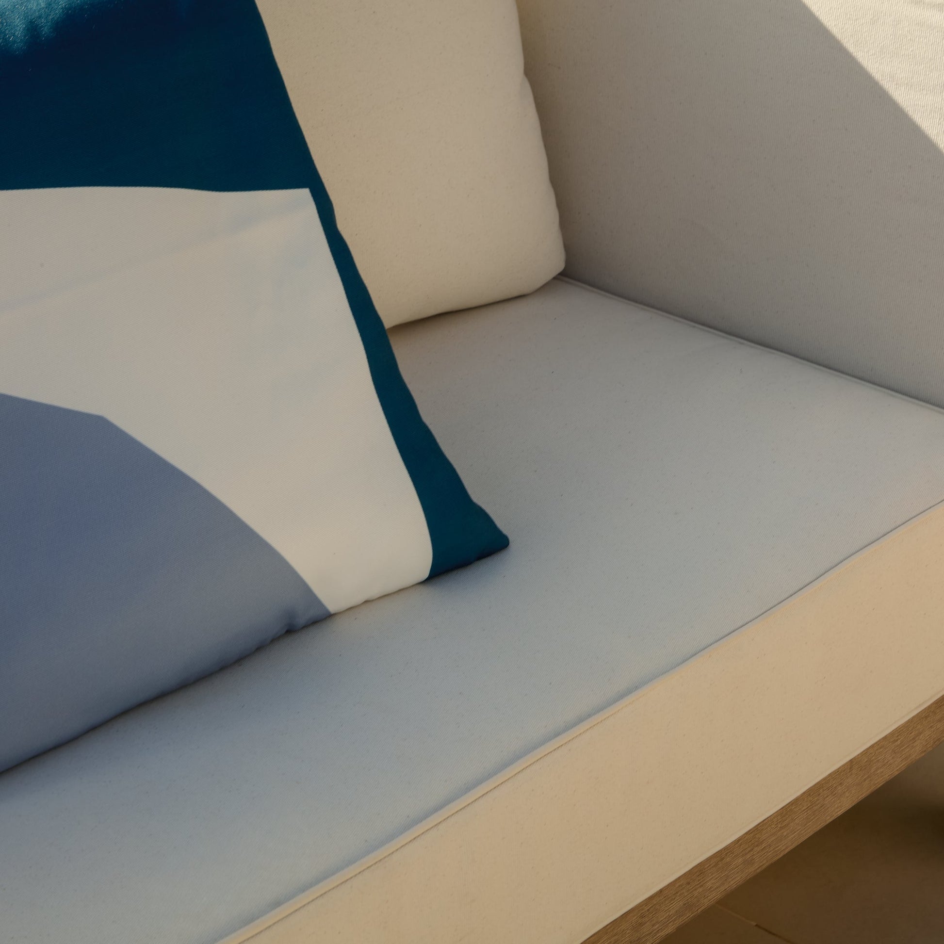 Akira 8 Seater Wooden Garden Sofa Set with Coffee and 2 Akira Side Tables - Laura James