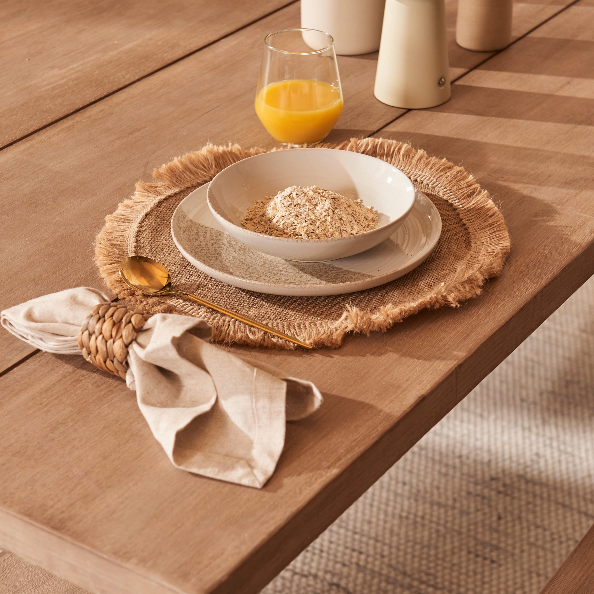 Charlotte 6 Seater Dining Table Set with Benches - Laura James