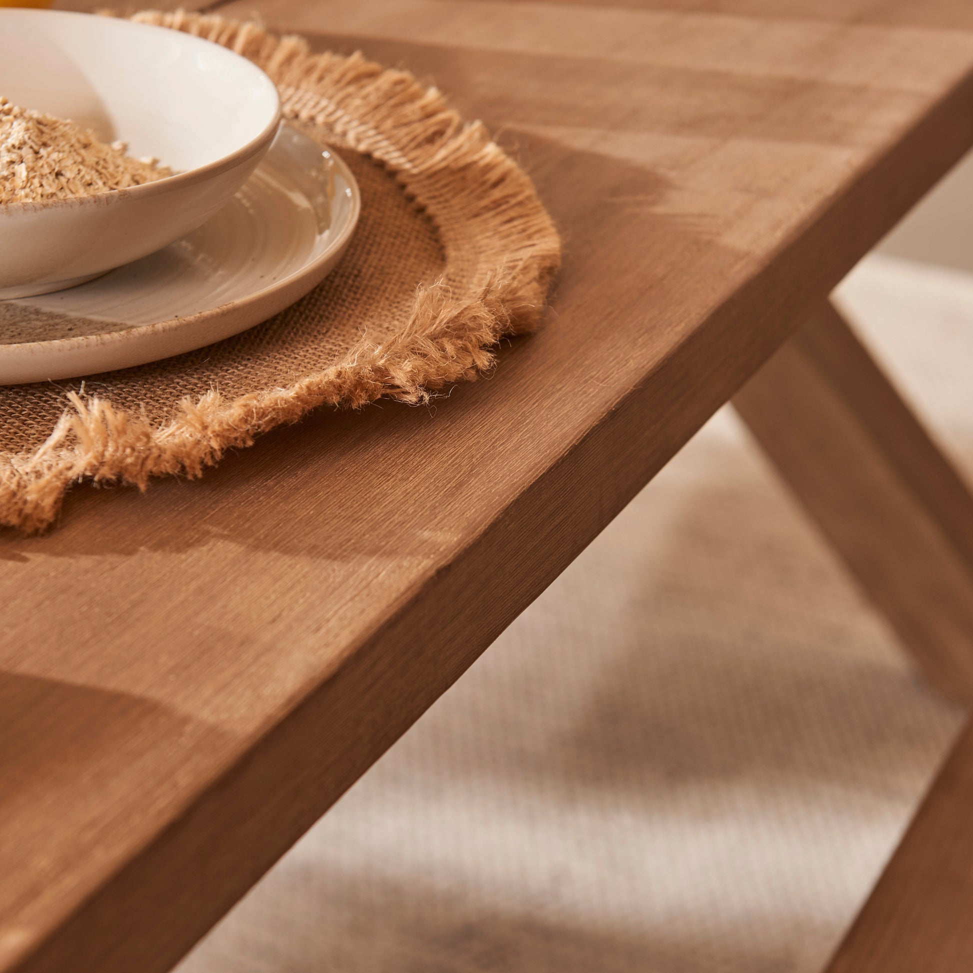 Charlotte 6 Seater Dining Table Set with Benches - Laura James