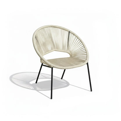 Eli Beige Rope Chairs - Set of 2 - Laura James