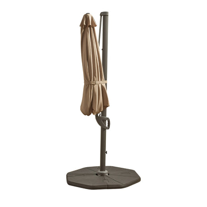 Fira Cappuccino Parasol - 2.5m Square Cantilever - Laura James