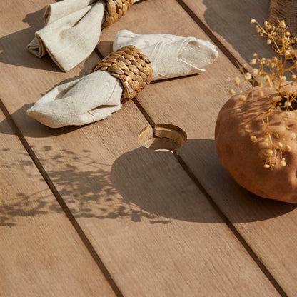 Shiro Wooden Garden Corner Dining Sofa Set - Laura James 