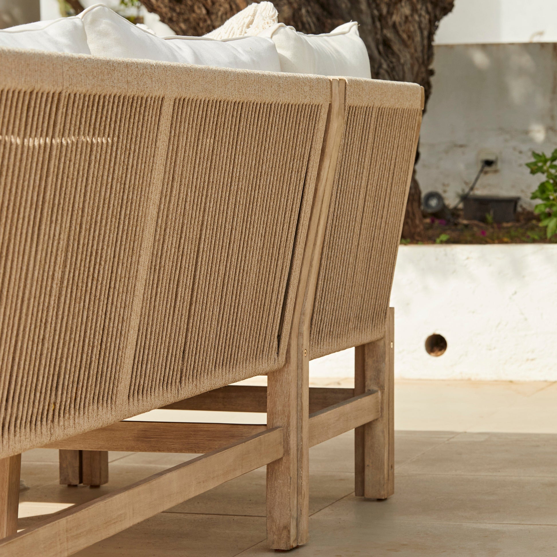 Shiro Wooden Garden Corner Dining Sofa Set - Laura James 