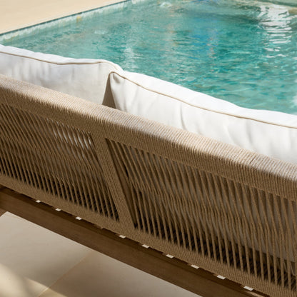 Mali Wooden Garden Sofa Set with Coffee Table & 2 Mali Chairs - Laura James