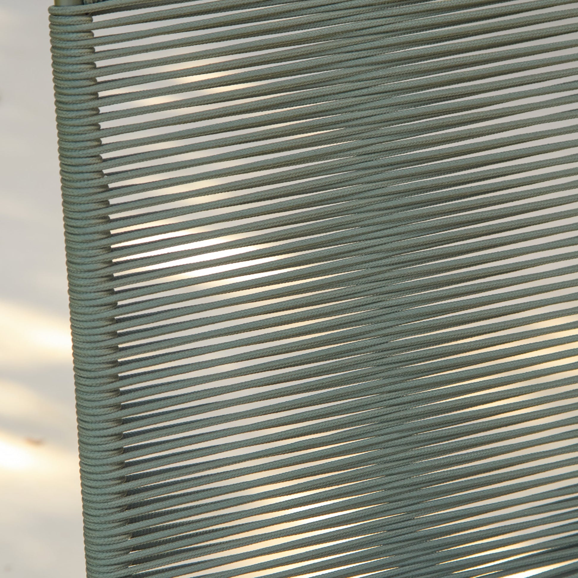 Ryder Khaki Green Rope Garden Chairs - Set of 2 - Laura James