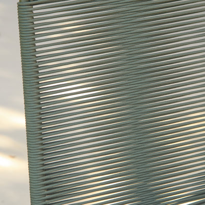 Ryder Khaki Green Rope Garden Chairs - Set of 2 - Laura James