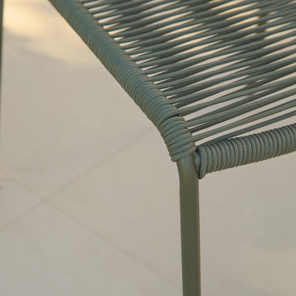 Ryder Khaki Green Rope Garden Chairs - Set of 2 - Laura James