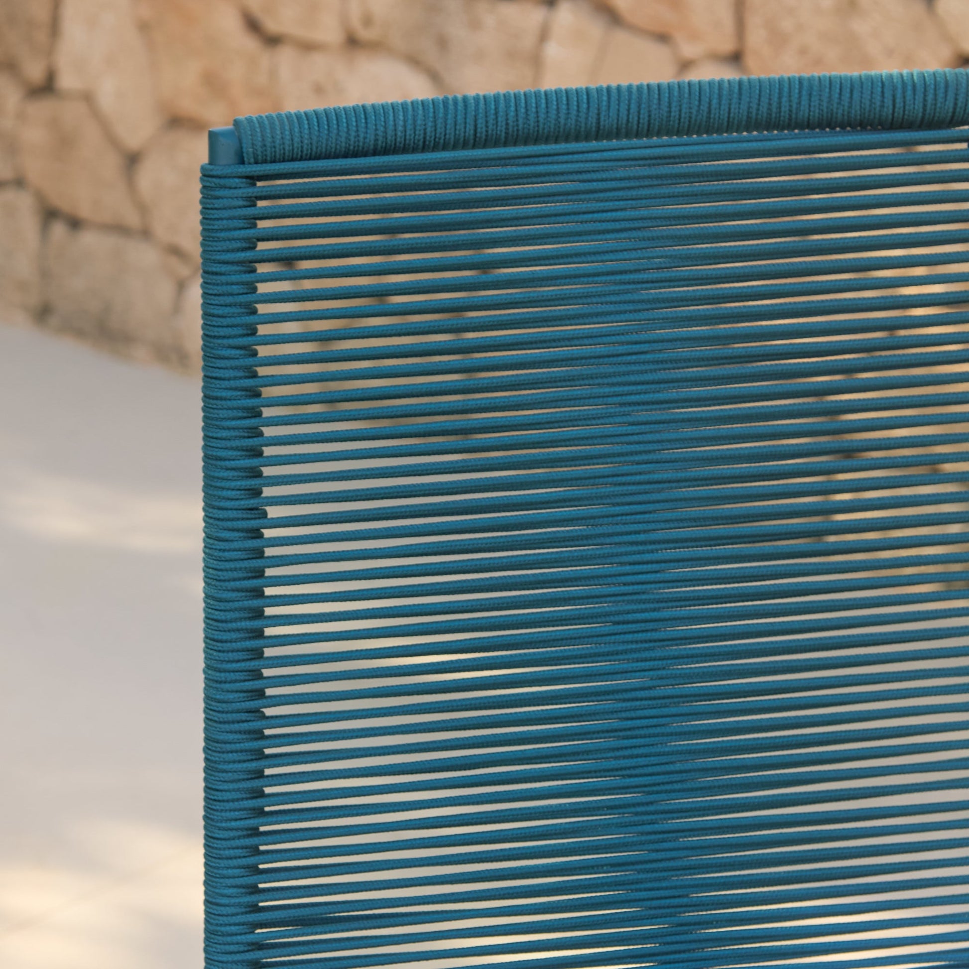 Ryder Teal Rope Garden Chairs - Set of 2 - Laura James