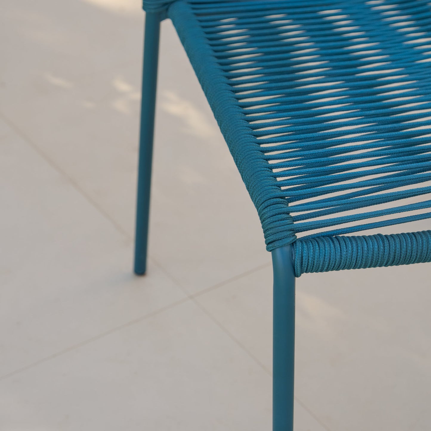 Ryder Teal Rope Garden Chairs - Set of 2 - Laura James