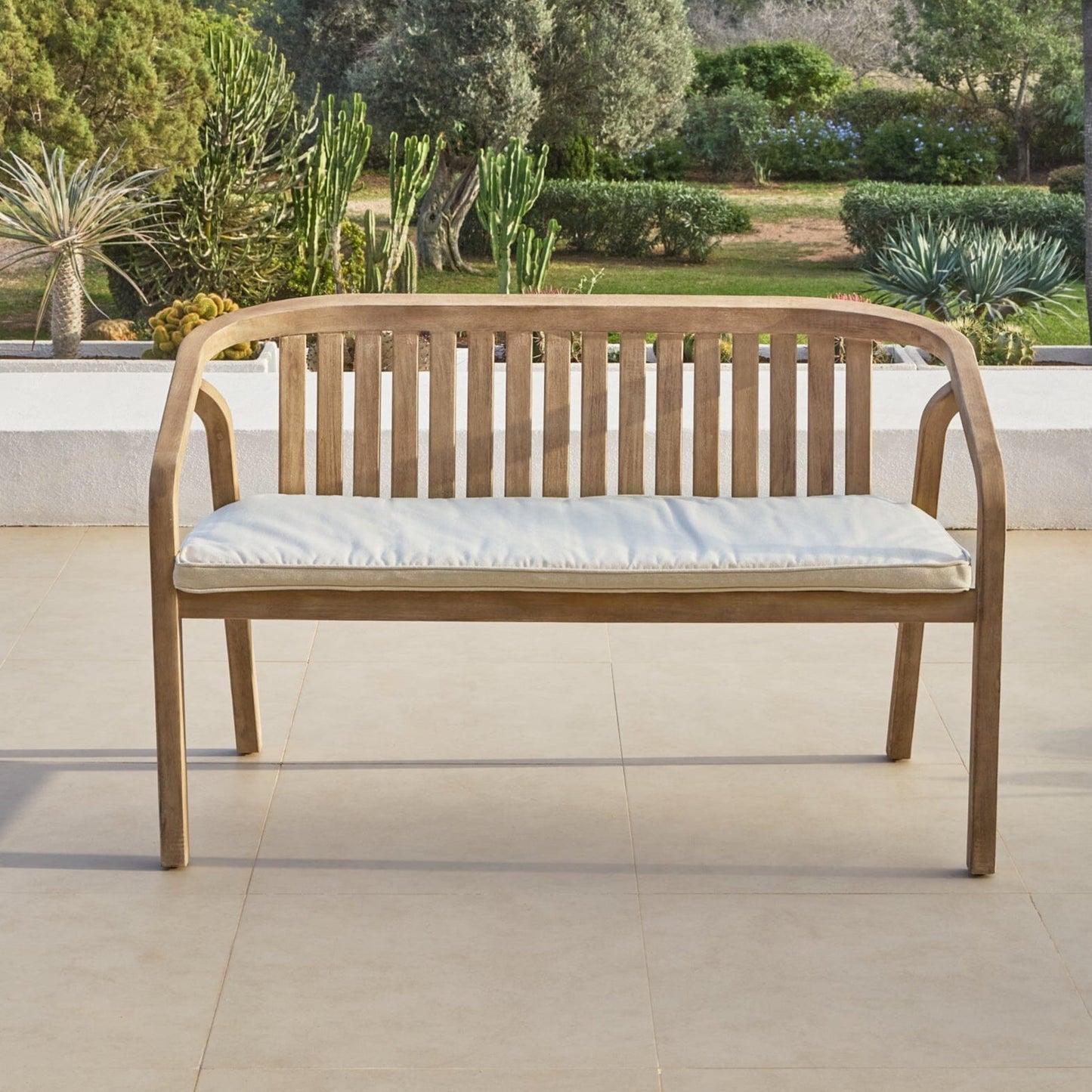 Shiro Wooden Garden Bench - Laura James 