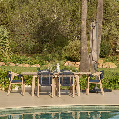 Fira Cappuccino Parasol - 2.5m Square Cantilever - Laura James