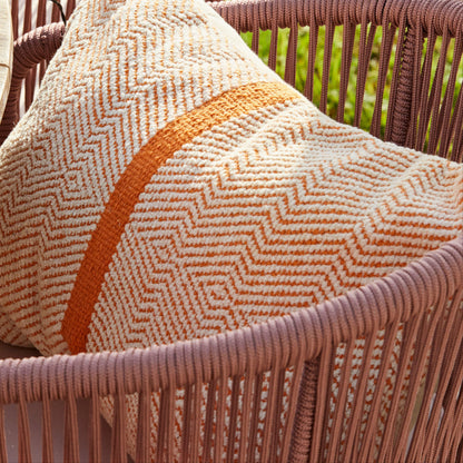 Shiro 6 Seater Wooden Round Dining Table with 6 Hali Pink Rope Chairs
- Laura James 