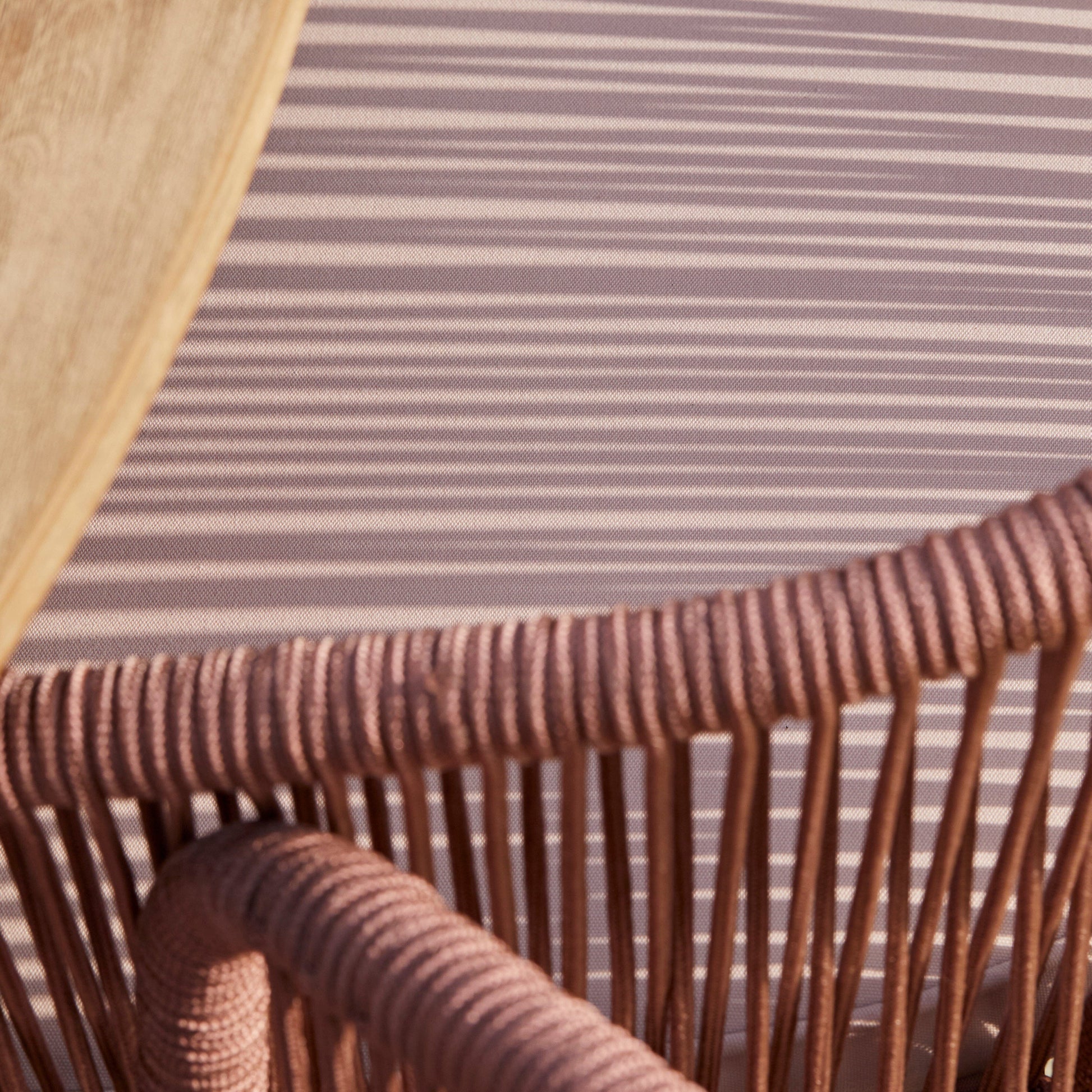 Shiro 6 Seater Wooden Round Dining Table with 6 Hali Pink Rope Chairs
- Laura James 