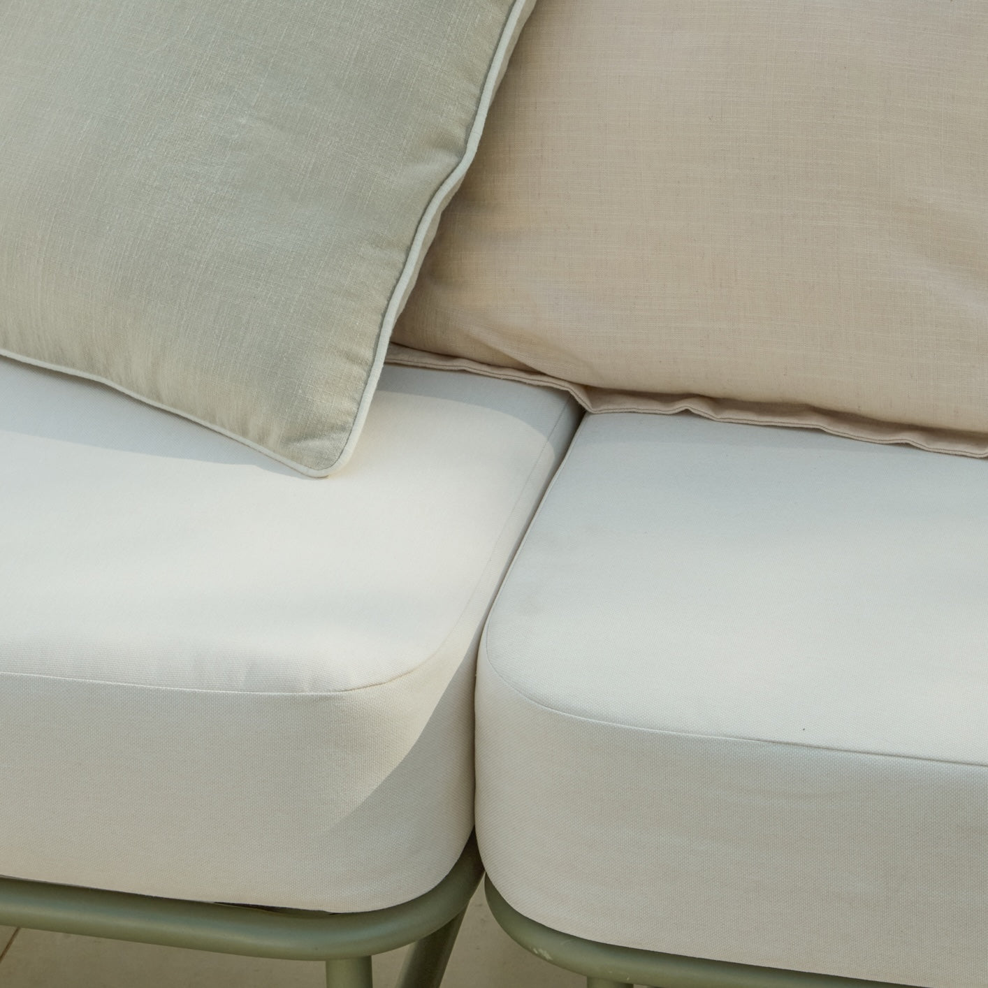 Wilder 2 Seater Garden Sofa - Olive Green - Laura James