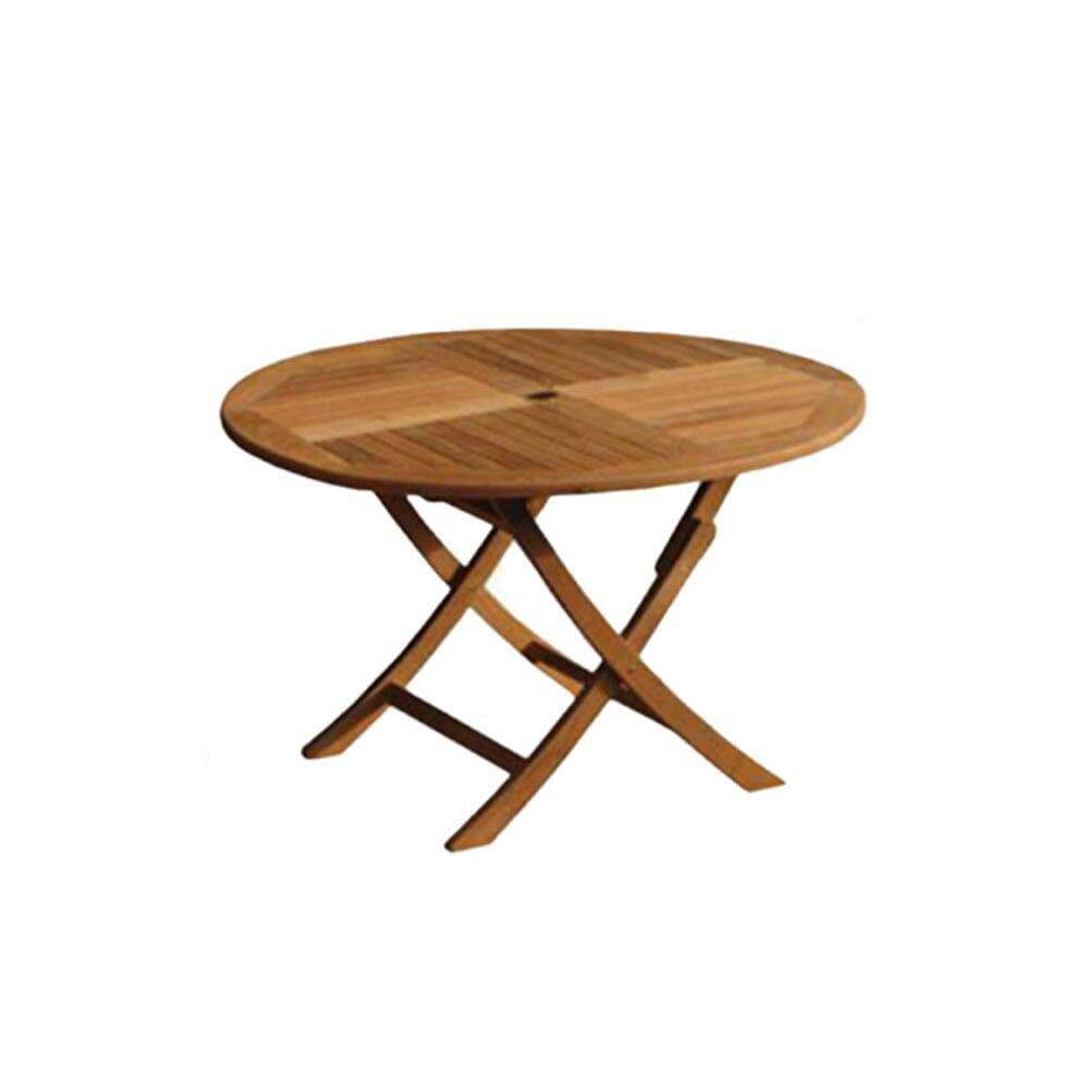 Ashby 4 Seater Wooden Round Folding Dining Table - 100cm - Laura James