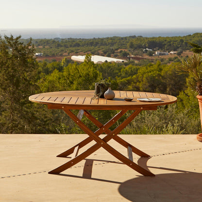 Ashby 6 Seater Round Wooden Dining Table - Laura James