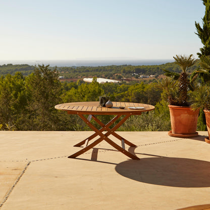 Ashby 6 Seater Round Wooden Dining Set - 130cm - Laura James