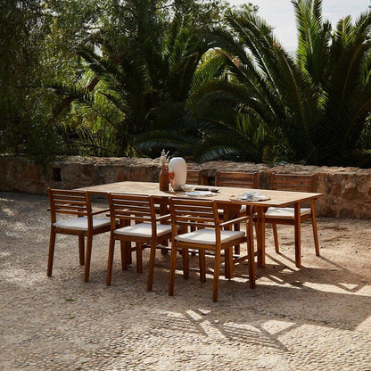 Aspen 6 Seater Wooden Extendable Garden Dining Set