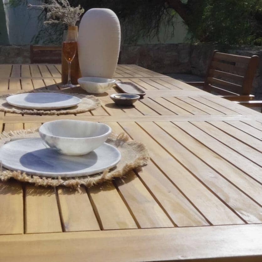 Aspen 4 Seater Wooden Extendable Garden Dining Set with Cushions