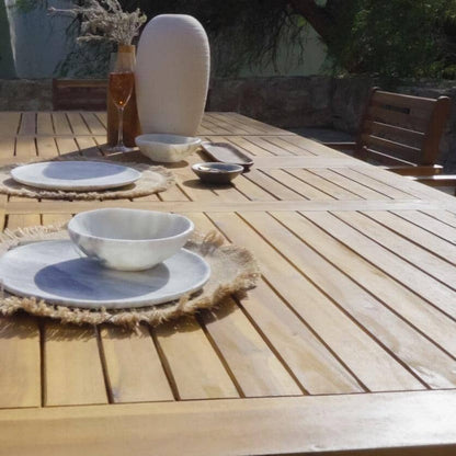 Aspen 4 Seater Wooden Extendable Garden Dining Set with Cushions