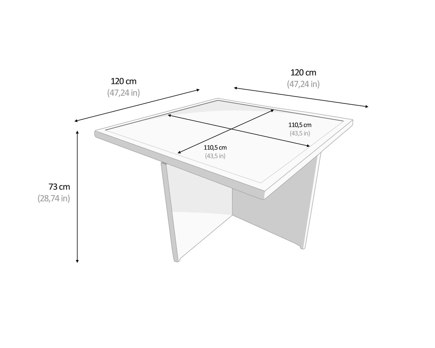 Barcelona 4 Seater Cube Set With Footstools in Black and Vanilla