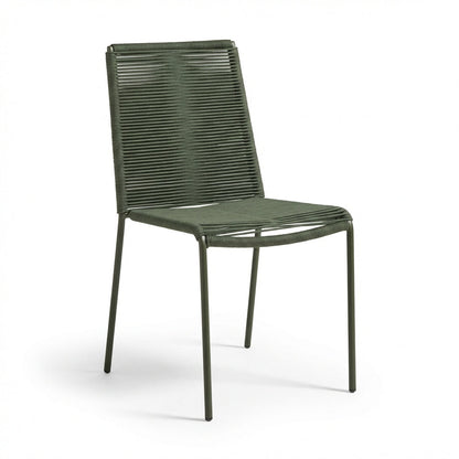 Ryder Khaki Green Rope Garden Chairs - Set of 2 - Laura James
