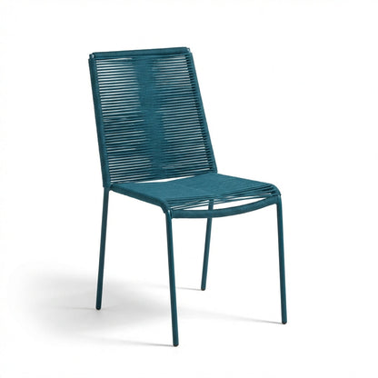 Ryder Teal Rope Garden Chairs - Set of 2 - Laura James