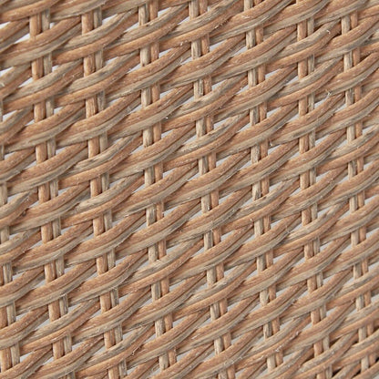 Marston 4 Seater Polywood Top Rattan Dining Set - Natural Brown