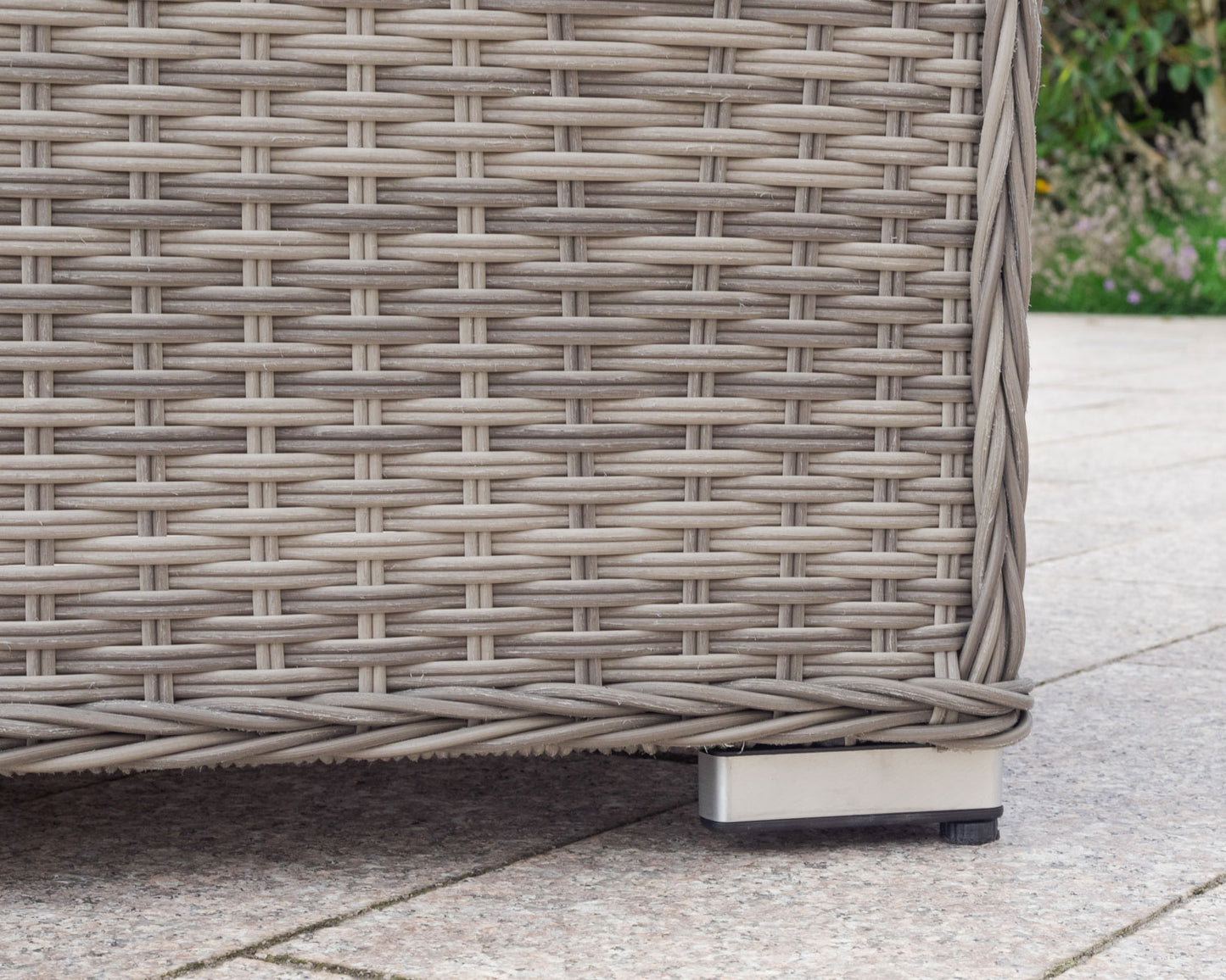 Lisbon Rattan Garden Armchair in Grey