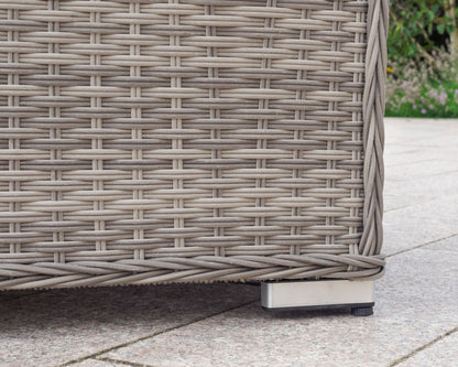 Lisbon Rattan Garden Armchair in Grey