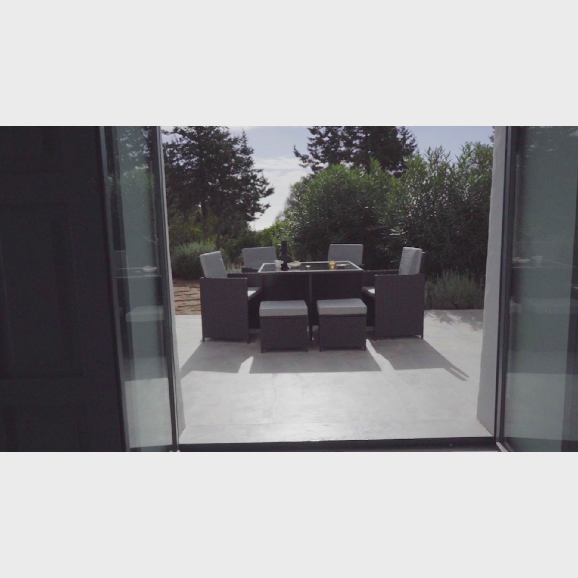 8 Seater Rattan Cube Outdoor Dining Set - Black Weave - Laura James