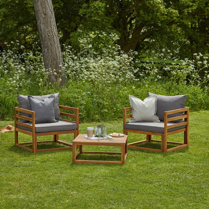 Rowan 2 Armchairs with Coffee Table