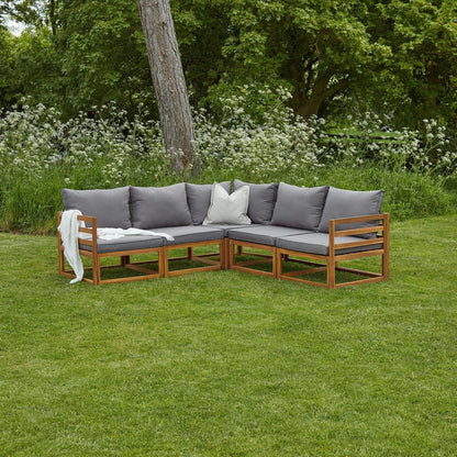 Rowan Outdoor Wooden 5 Seater Sofa - Laura James