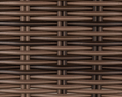 Ascot 2 Seater Rattan Garden Sofa Set in Premium Truffle Brown and Champagne