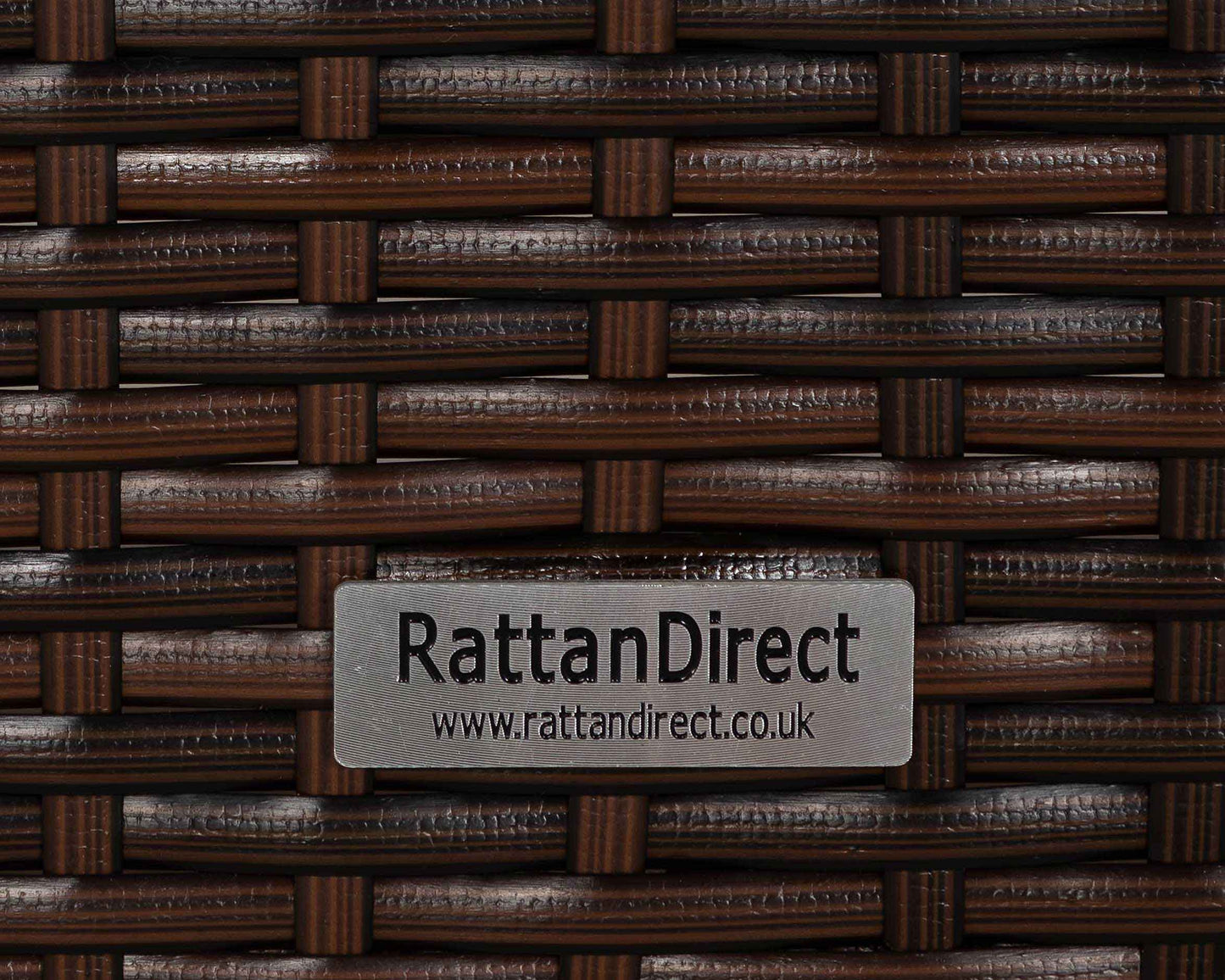 Ascot 5 Seater Rattan Garden Sofa Set in Chocolate and Cream