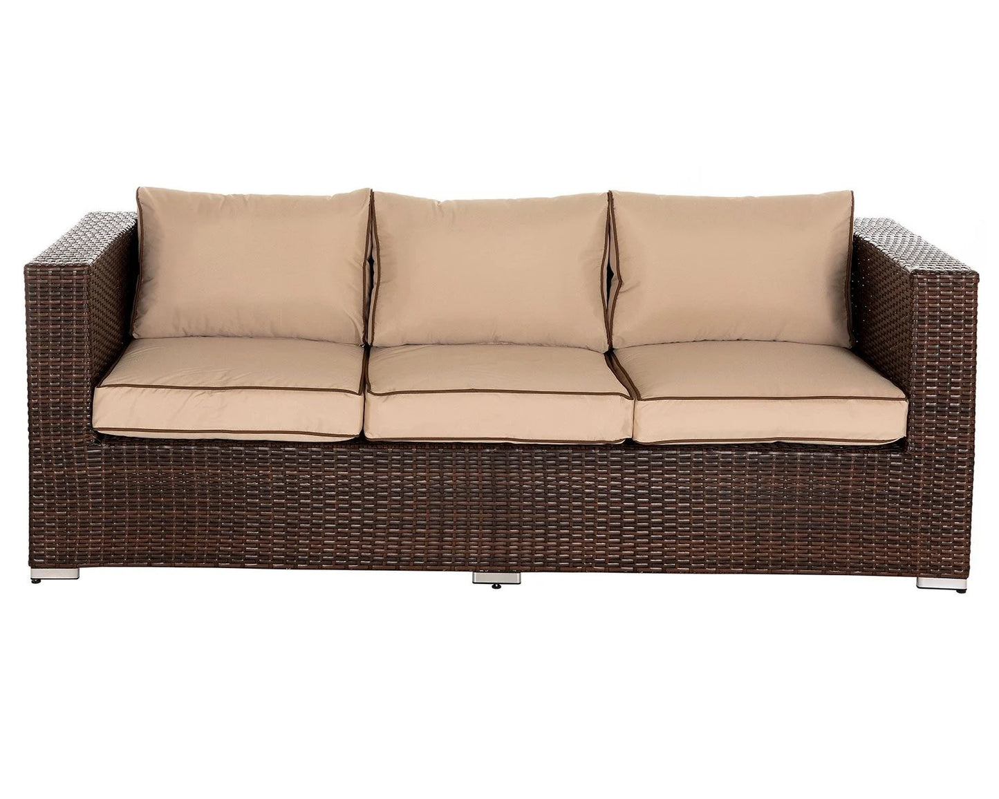Ascot 3 Seat Sofa in Chocolate Mix and Coffee Cream
