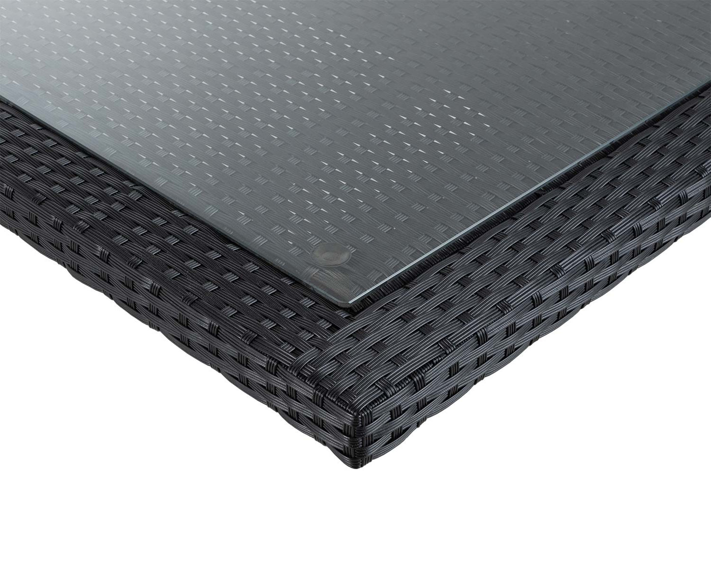 Cambridge 6 Chairs and Rectangular Dining Table Set in Black and Vanilla