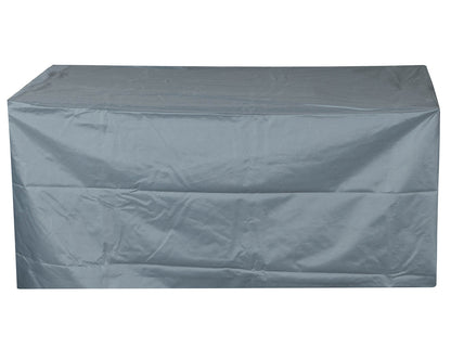 Cambridge 4 Rattan Garden Chairs and Small Rectangular Dining Table Set in Black and Vanilla